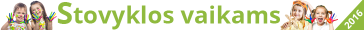 STOVYKLOS VAIKAMS BANERIS